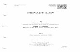 Privacy Law Treatise - Table of Contents