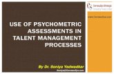 Use of psychometric assessments in hrm