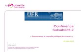 EIFR - Gouvernance et nouvelle politique des risques sous solvabilite 2