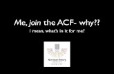 ACF Membership Email
