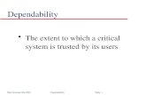 Depandability in Software Engineering SE16