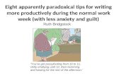 Paradoxical Writing Productivity Tips, Ruth Bridgstock