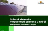 Conseko   solarni sistemi - primena u srbiji