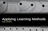 Applying Learning Methods