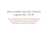 L5   how stable was the tsarist regime in 1914