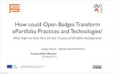 How Could #OpenBadges Transform ePortfolio Practices and Technologies! Led by Serge Ravet