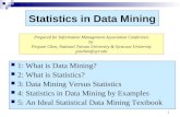 Statistics in Data Mining 1: What is Data Mining?