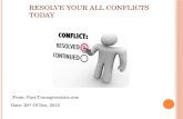 Resolve your all conflicts today