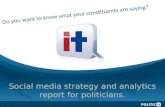 Social media strategy report for politicians