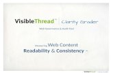 Measuring web content readability and consistency for universities