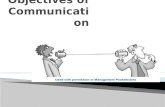 Objectives of communication1