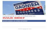 Gagnier for Congress Issue Brief: Maintaining an Open Internet