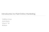 ISBSM #3 - Intro to Paid Online Marketing