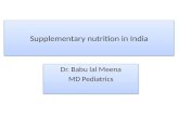 Supplementary nutritional programmes in india