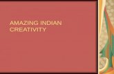 Presentation depicting Indian creativity