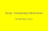 Scrip- Vocabulary Mnemonics