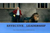EFFECTIVE   LEADERSHIP