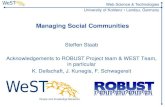 Managing Social Communities