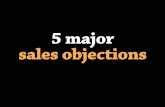 5 major sales objections