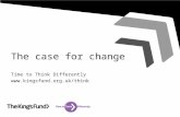 Time to Think Differently: The case for change