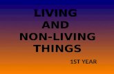 Living thing non living thins. unit 6, 1º science