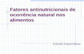 Ne   fatores antinutricionais de ocorrência natural nos alimentos
