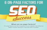 6 important seo on page factors