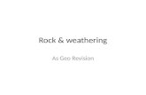 Rock and weathering booklet