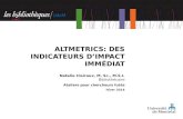 Altmetrics - une introduction pour les chercheurs