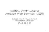 大規模ログ分析におけるAmazon Web Servicesの活用