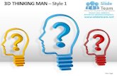 3d thinking man style 1 powerpoint presentation slides ppt templates