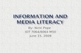 Information And  Media  Literacy