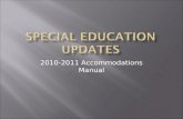 Modifications and accomodations