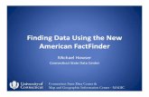 Finding Data Using the New American FactFinder