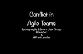 Conflict in Agile Teams - Sydney Agile & Scrum user group Meetup