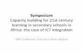 Capacity building for 21st century learning in secondary schools in Africa