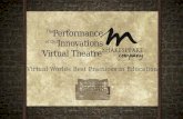 The Performance of Our Innovations in Virtual Theatre - Metaverse Shakespeare Presentation @ VWBPE