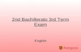 2nd bachillerato 3rd term exam 2010