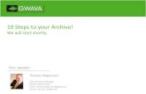 Webinar: 10 Steps To Your Archive!