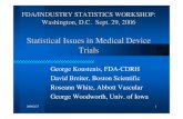 Statistical Issues In Medical Device Trials