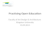Practising open education