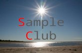 Sample Club presentation English