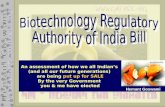 India on Sale - Analysis of Biotechnology Regulatory Authority Bill (BRAI)