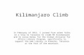 Kilimanjaro climb Part 1