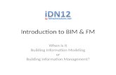 Introduction to BIM & iDN CAFM