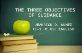Three Main Objectives of Guidance