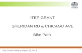 A7 itep grant sheridan chicago bike path presentation 8.12.13