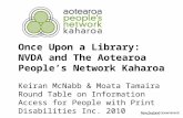 8A - Once upon a library: NVDA and The Aotearoa People’s Network Kaharoa