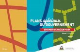 Plans spéciaux du gouvernement, Volume 1, état initial, mai 2014.