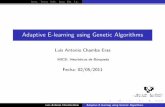 Adaptive E-learning using Genetic Algorithms